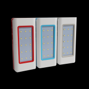 External outdoor solar power bank with led light